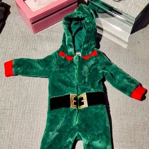 Cute baby elf n zip rompers warm